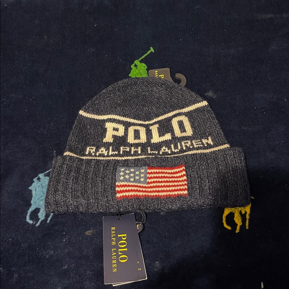 Polo by Ralph Lauren Gray Knit Beanie